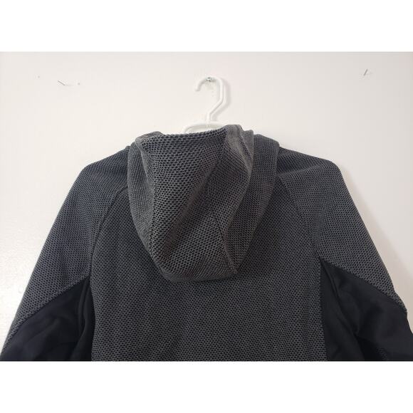 (N5) SPYDER Polar Sweater Mens Size S Pullover Gray Hooded Winter Performance - Picture 7 of 10